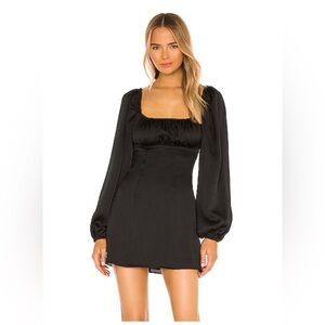 Black Long Sleeve Mini Dress